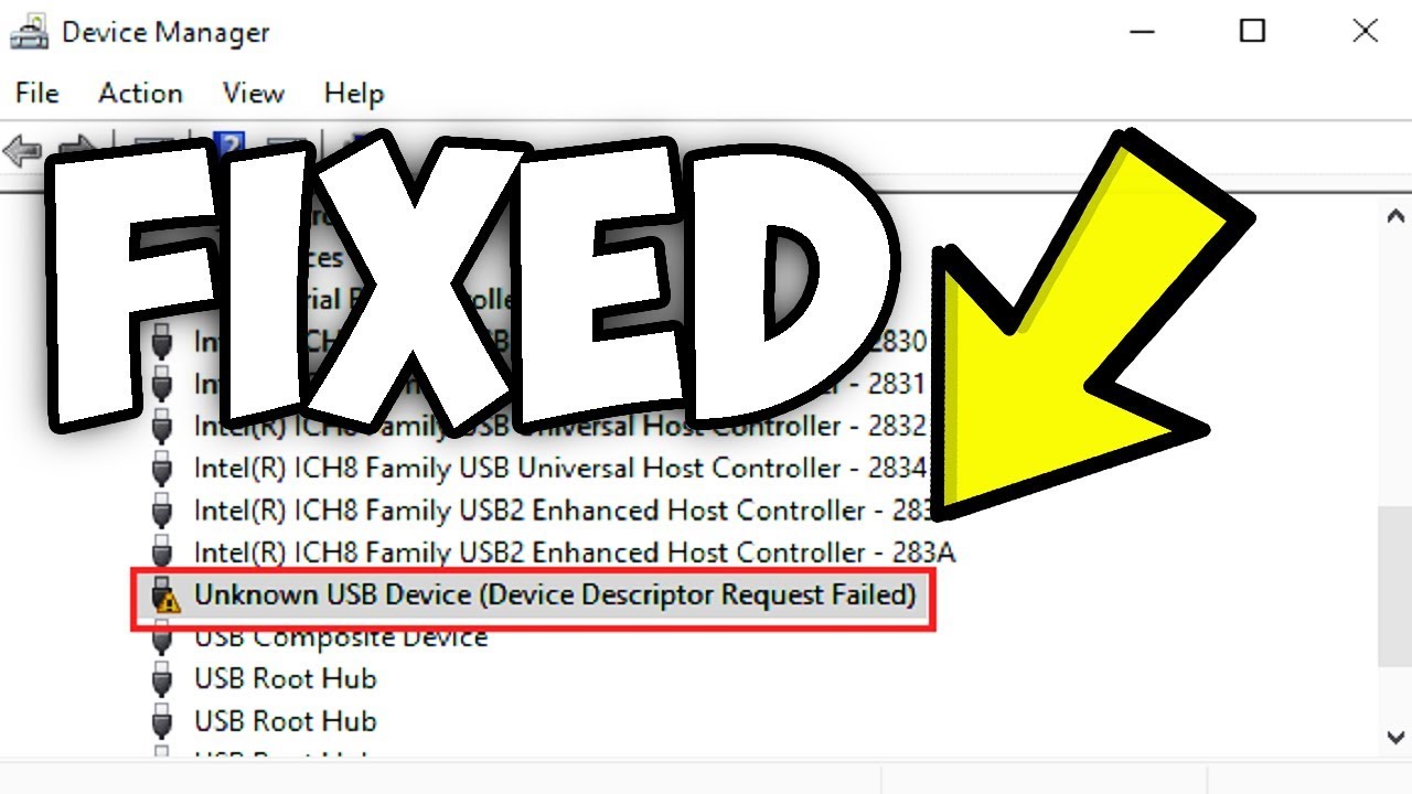 unknown usb device descriptor request failed ipod